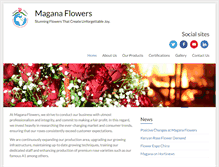 Tablet Screenshot of maganaflowers.com